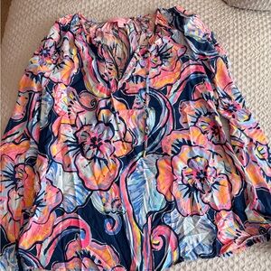 Lilly Pulitzer Willa Floral Blouse